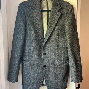 Stafford, 38R Men's Wool Tweed Dark Grey Sport Coat
